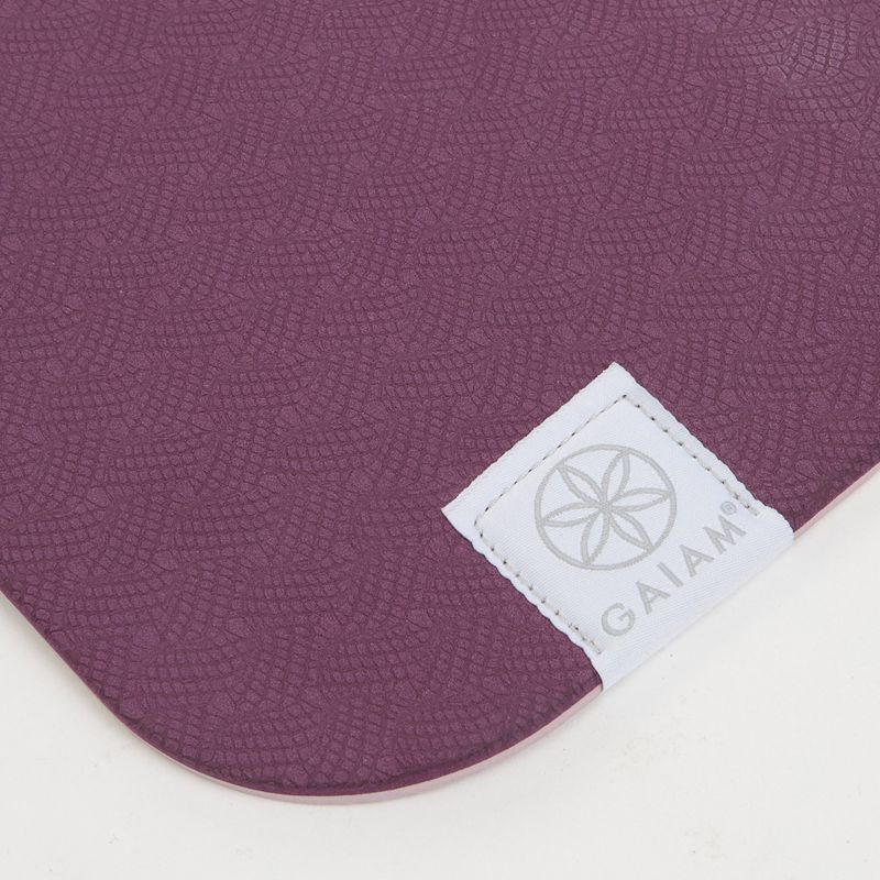 Jógová podložka Gaiam TPE Blush Printed burgndy 3