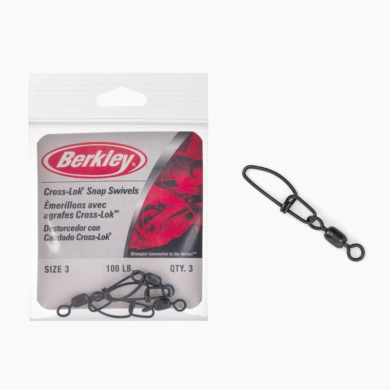 Berkley Mc Mahon Cross-Lok Snap spinningové obratlíky černé 1277794