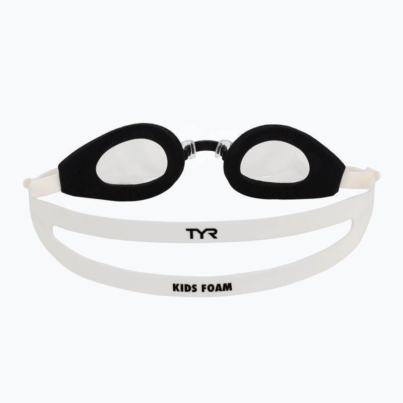 Dětské plavecké brýle TYR Foam Youth clear/black/white 4