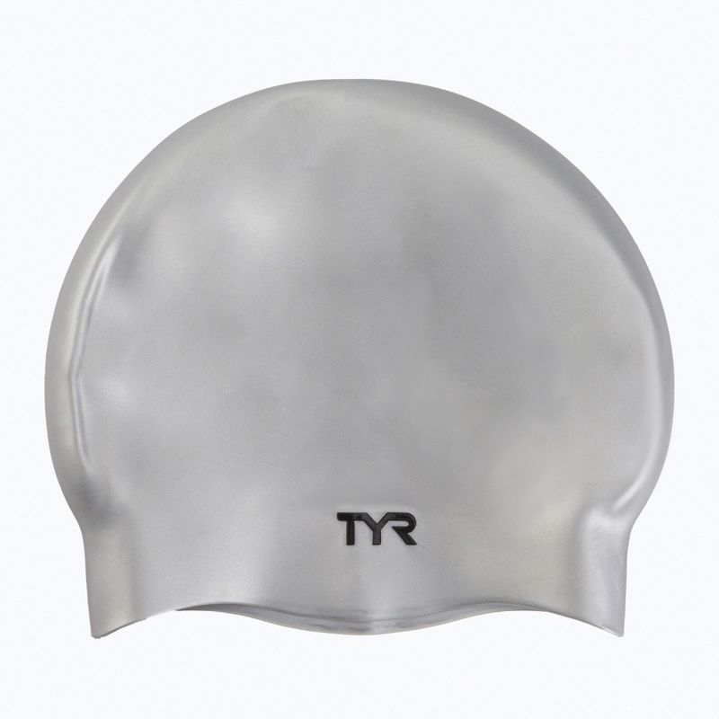 Plavecká čepice TYR Wrinkle-Free Silicone šedá LCS
