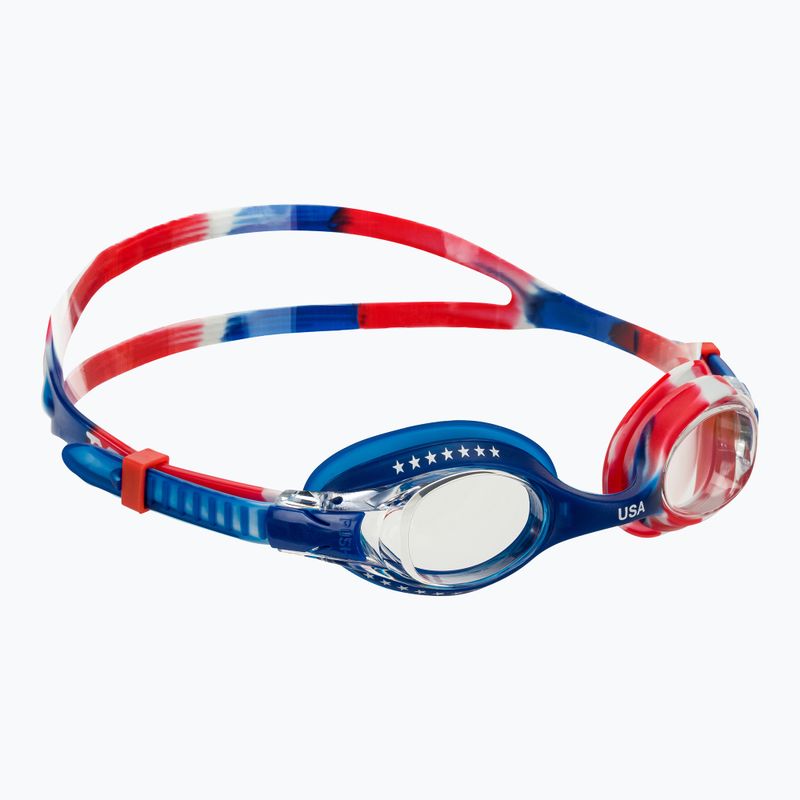 Plavecké brýle TYR USA clear/red/navy