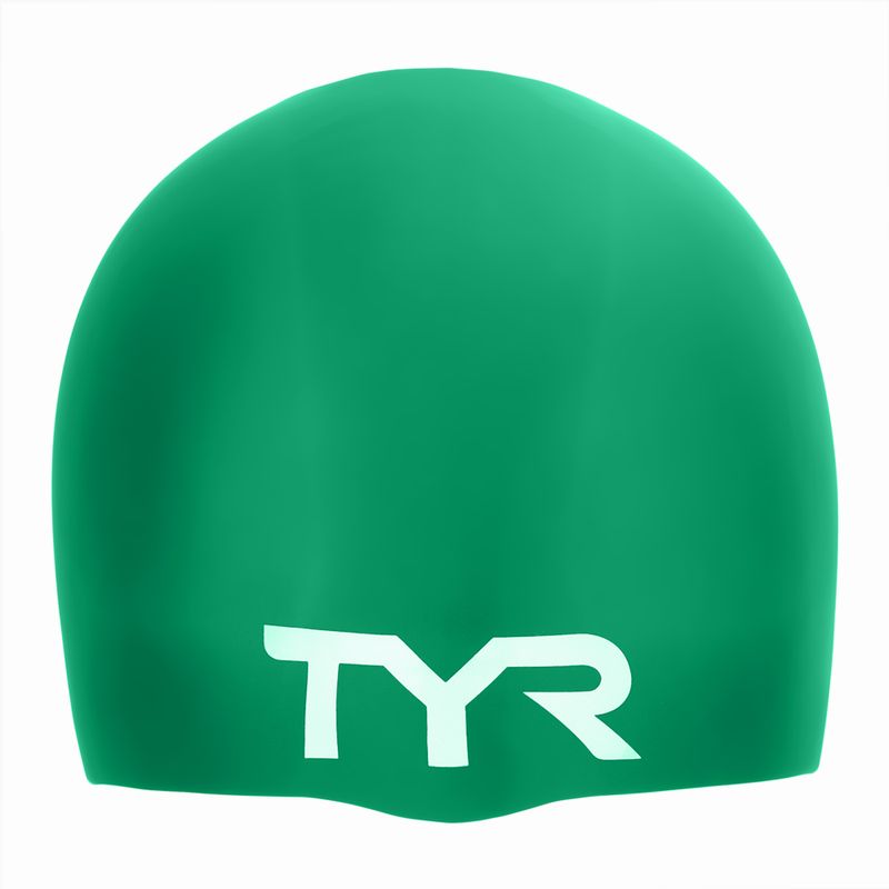 Plavecká čepice TYR Wrinkle Free green