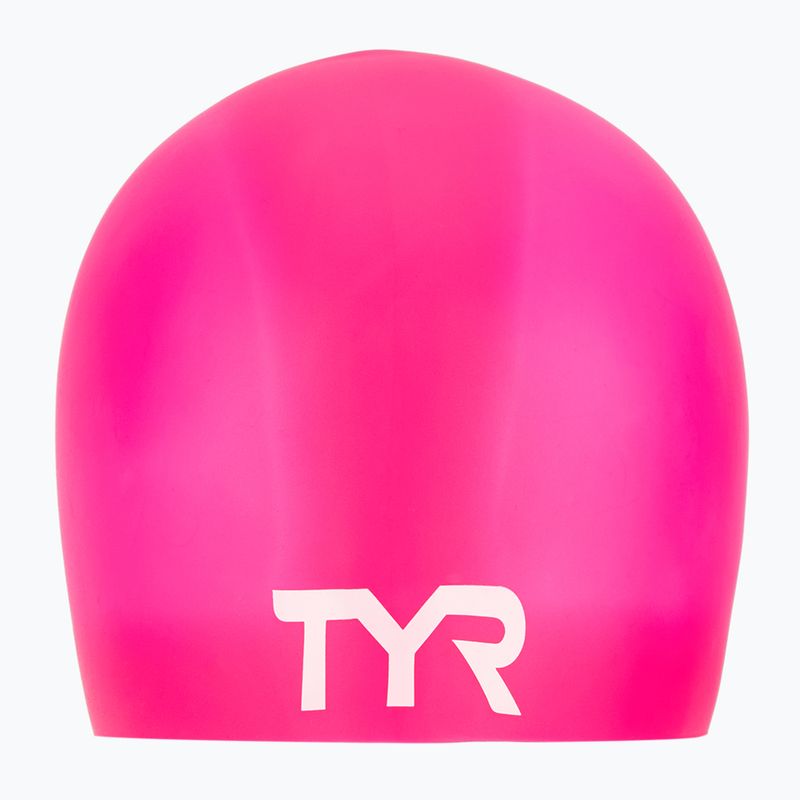 Plavecká čepice TYR Wrinkle Free Silicone pink