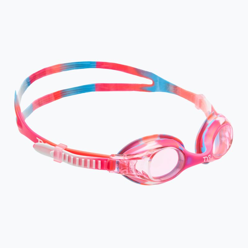 Dětské plavecké brýle TYR Swimple Tie Dye Non-Mirrored pink/pink/white