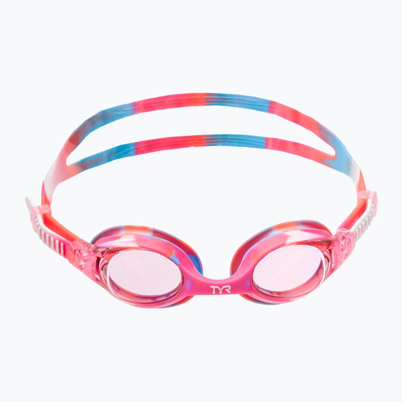 Dětské plavecké brýle TYR Swimple Tie Dye Non-Mirrored pink/pink/white 2