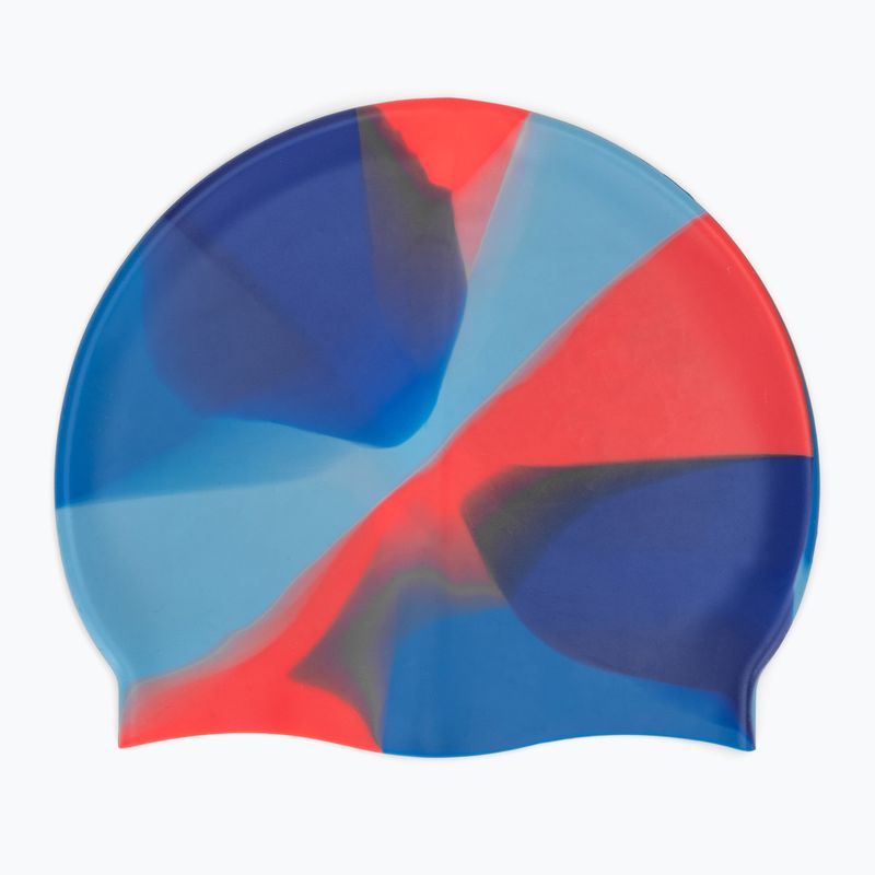 Dětská plavecká čepice TYR Tiedye Silicone Multicolor Jr blue/orange 2