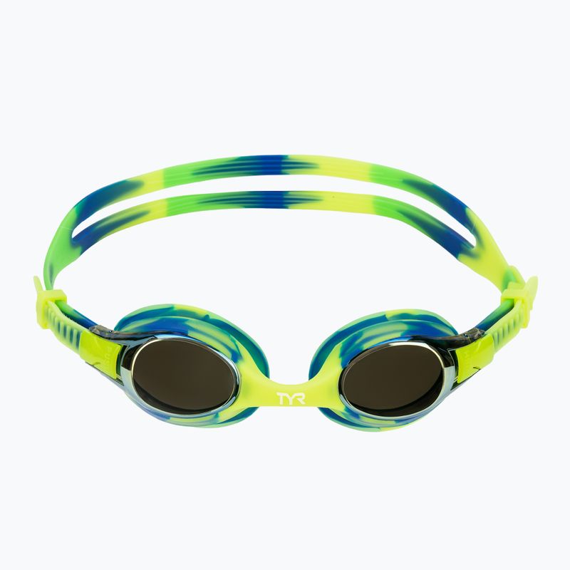 Dětské plavecké brýle TYR Swimple Tie Dye Mirrored gold/green/blue 2