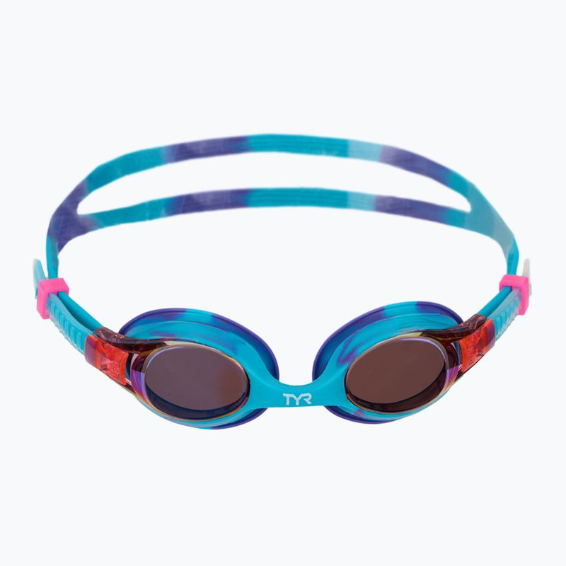 Dětské plavecké brýle TYR Swimple Tie Dye Mirrored purple/turqoise/purple 2