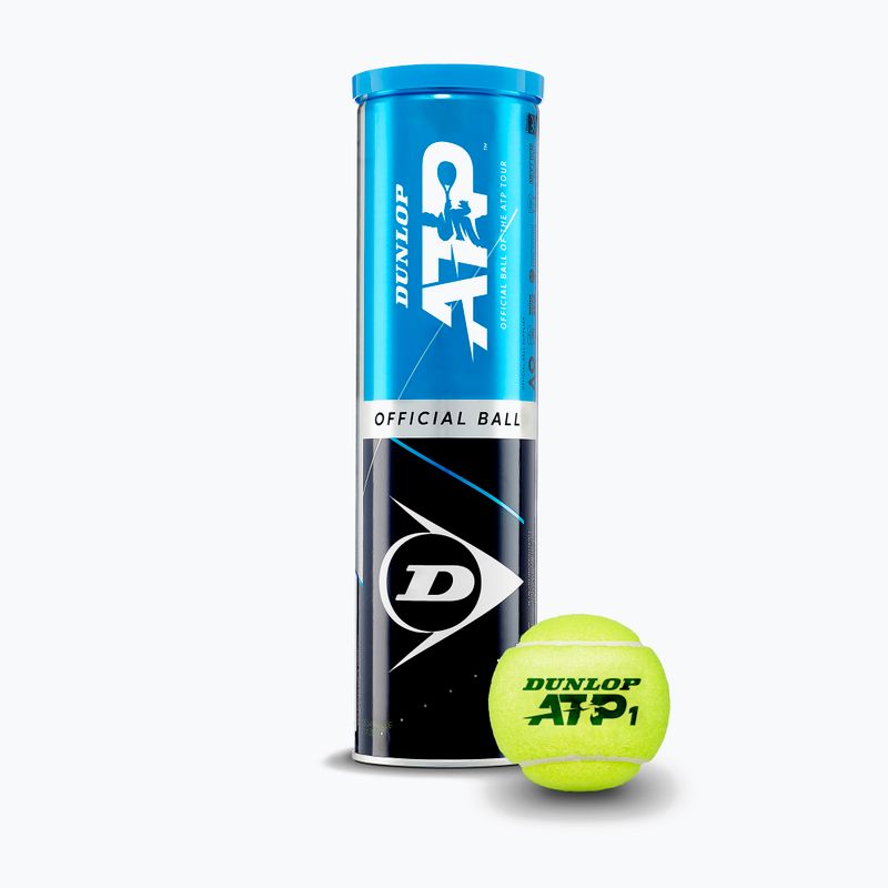 Sada tenisových míčků 4 ks. Dunlop Atp 4B žlutá 601314 2