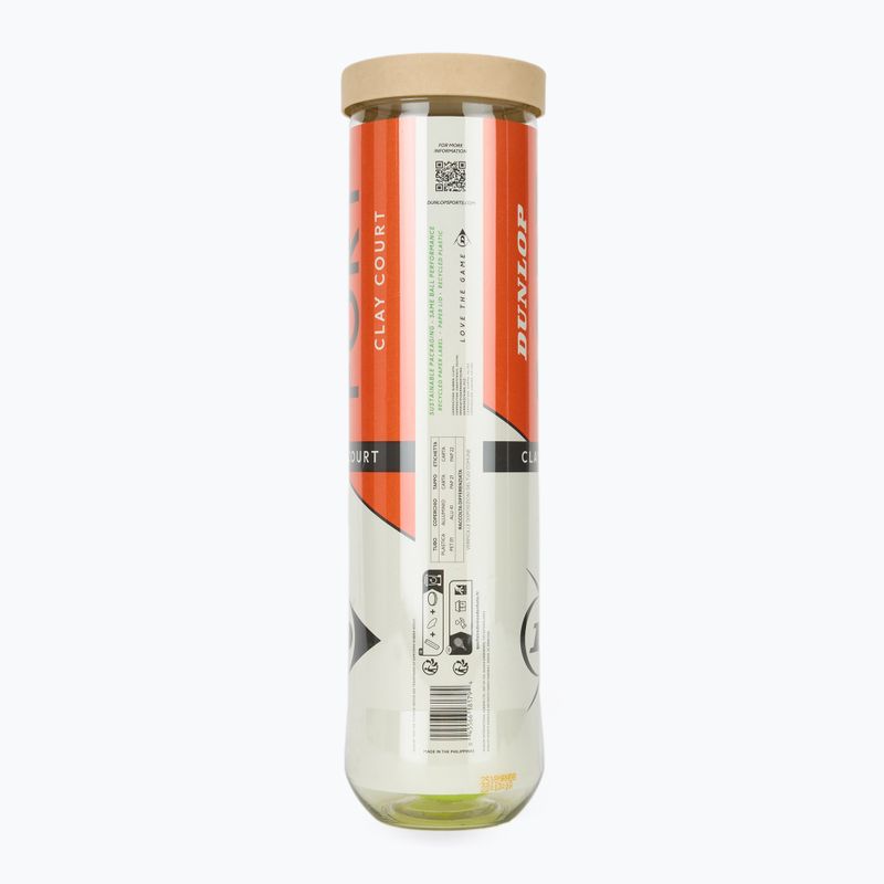 Tenisové míčky Dunlop Fort Clay Court 4B 2025 2