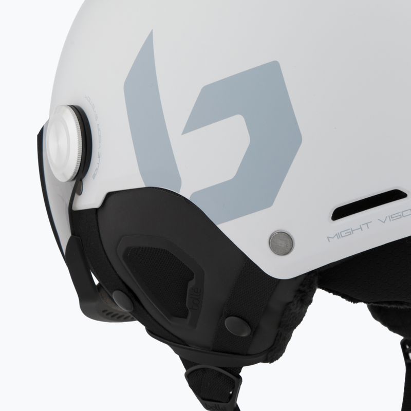 Lyžařská helma  Bollé Might Visor off white matte/brown gun 7