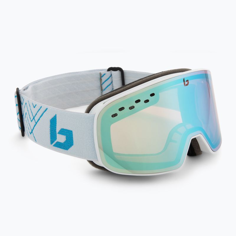 Lyžařské brýle Bollé Nevada Small white metalic blue matte/azure