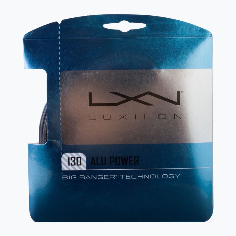 Tenisová struna Luxilon Alu Power 130 stříbrná WR8302201