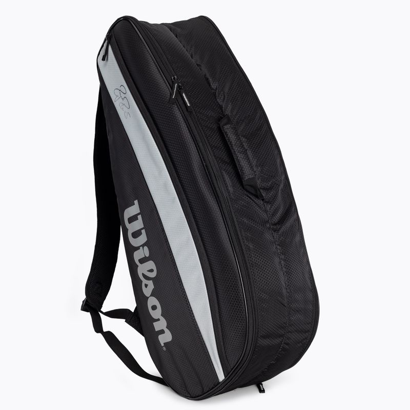 Tenisová taška Wilson Rf Team 6 Pack černá WR8005701 3