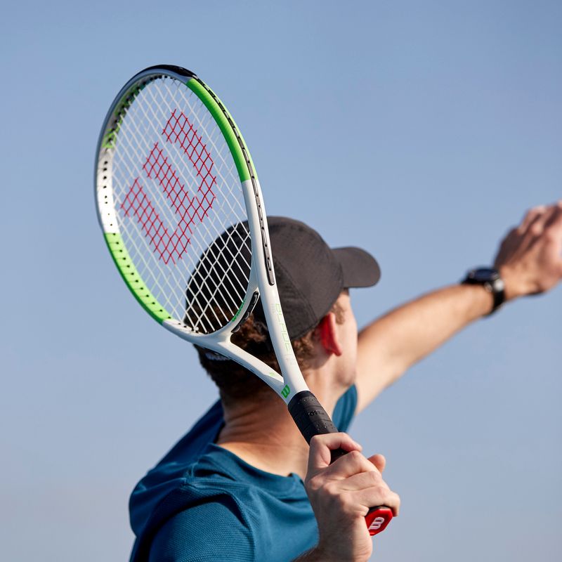 Tenisová raketa Wilson Blade Feel Team 103 bílá WR054810U 9