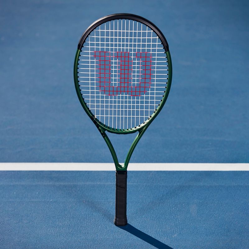 Dětská tenisová raketa Wilson Blade 26 V8.0 černo-zelená WR079210U 7