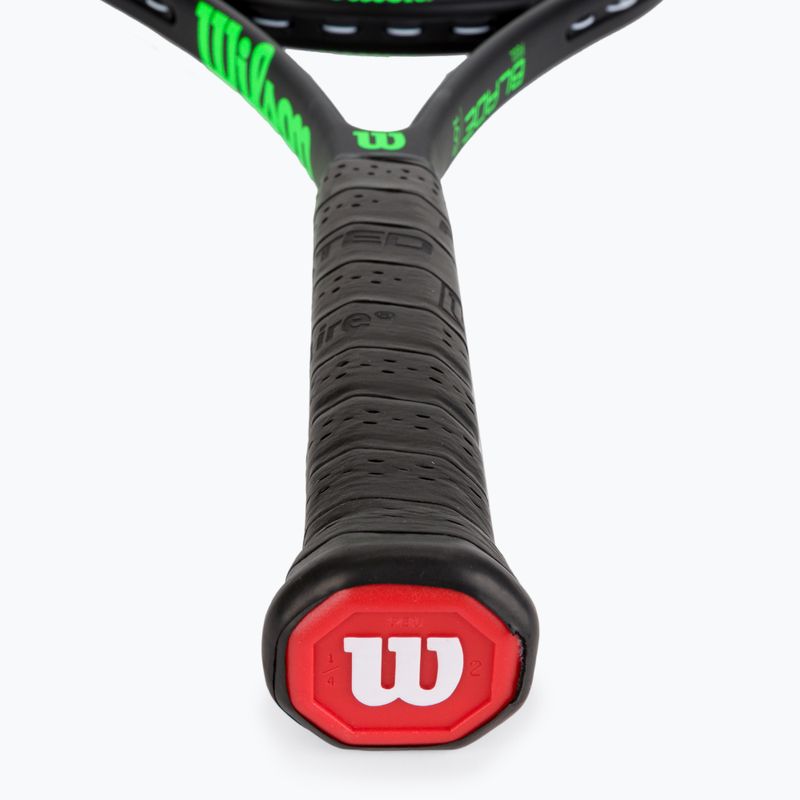 Tenisová raketa Wilson Blade Feel 103 černo-zelená WR083310U 3
