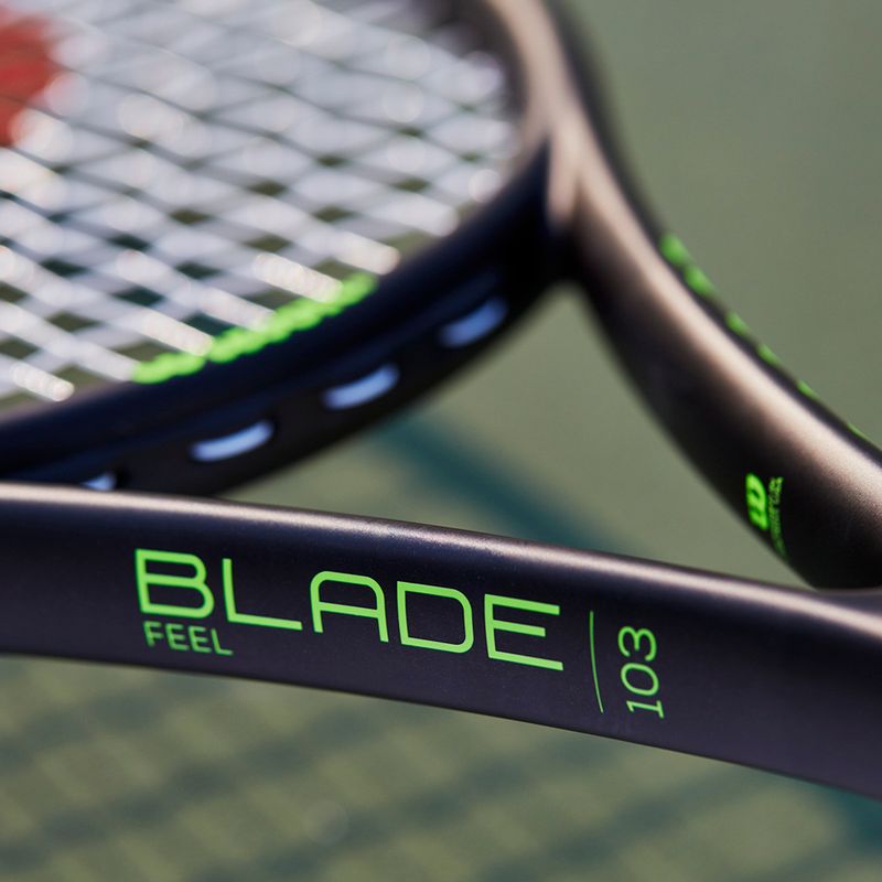 Tenisová raketa Wilson Blade Feel 103 černo-zelená WR083310U 10