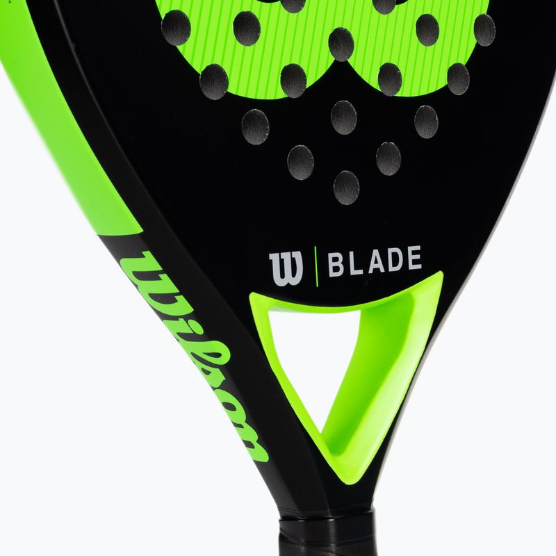 Wilson Blade Team V2 Padelová raketa černo-zelená WR067411U2 4