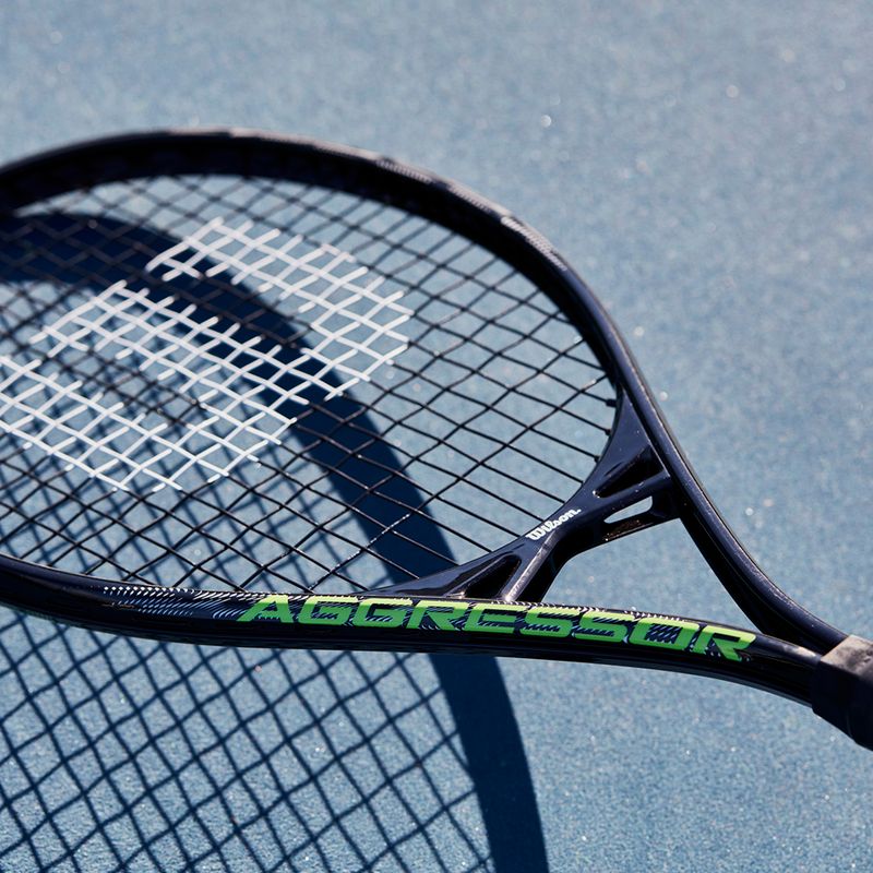 Tenisová raketa Wilson Aggressor 112 černo-zelená WR087510U 9