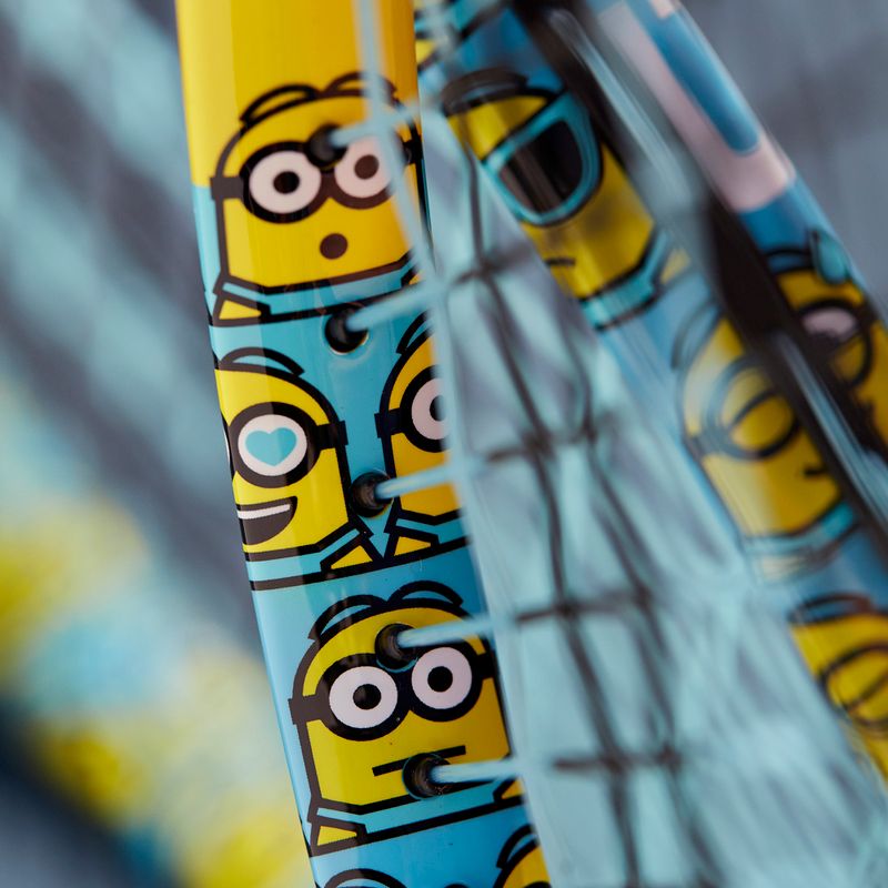 Dětská tenisová raketa Wilson Minions 2.0 Jr 25 modrá/žlutá WR097310H 9