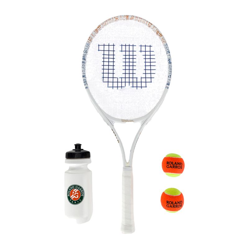 Dětská tenisová sada Wilson Roland Garros Elite 25 oranžovo-bílá WR086810F