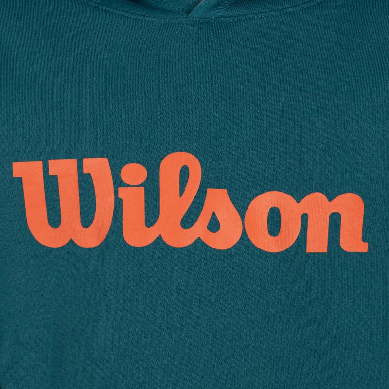 Dětská mikina Wilson Tennis Script Cotton PO Hoody modrá WRA769219 3