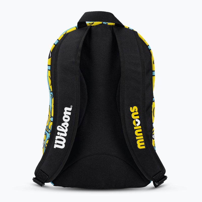 Wilson Minions 2.0 Team blue yellow black dětský tenisový batoh 3