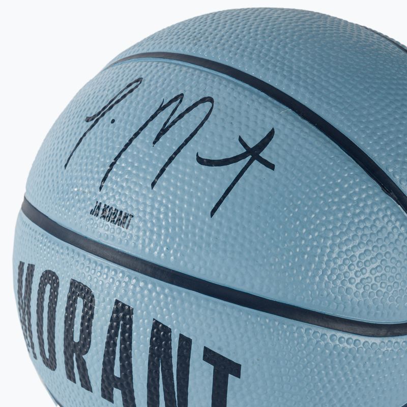 Dětský basketbalový míč   Wilson NBA Player Icon Mini Morant blue velikost 3 3