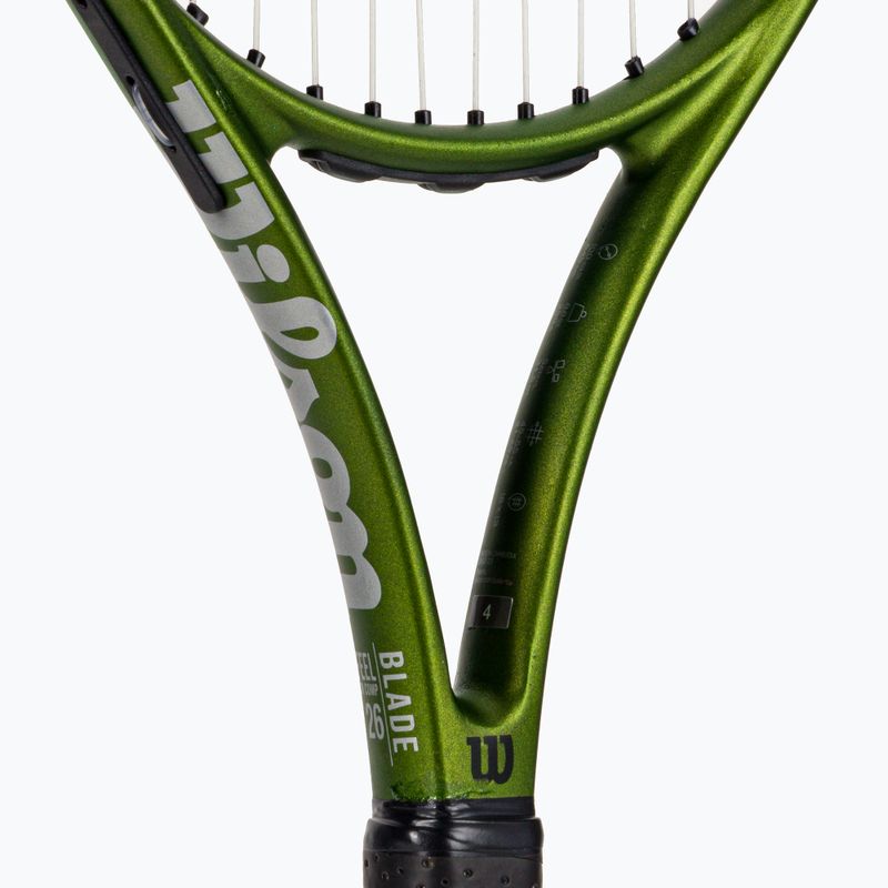 Dětská tenisová raketa Wilson Blade Feel Comp 26 zelená WR125210U 4