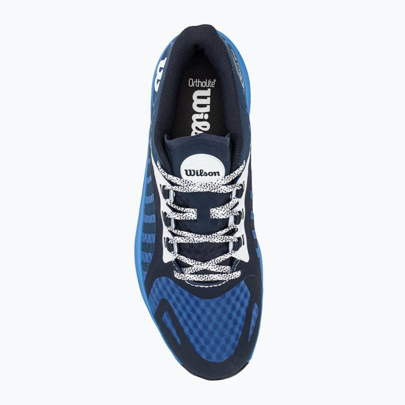 Pánské boty na padel  Wilson Hurakn Pro navy blaze/deja vu blue/french blue 5