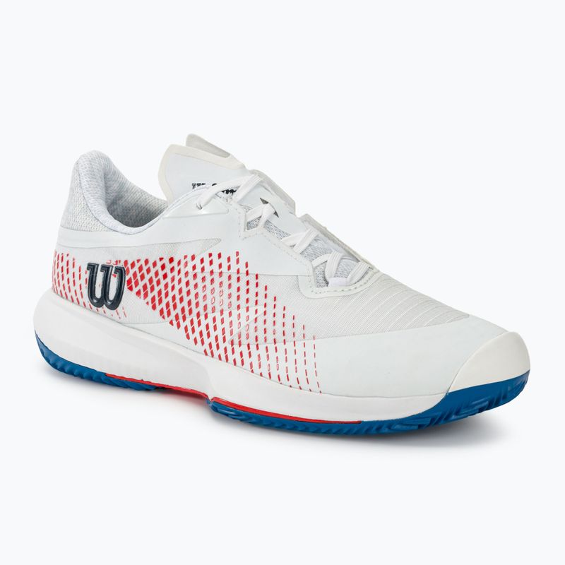 Pánské  tenisové boty  Wilson Kaos Swift 1.5 Clay white/deja vu blue/wilson red