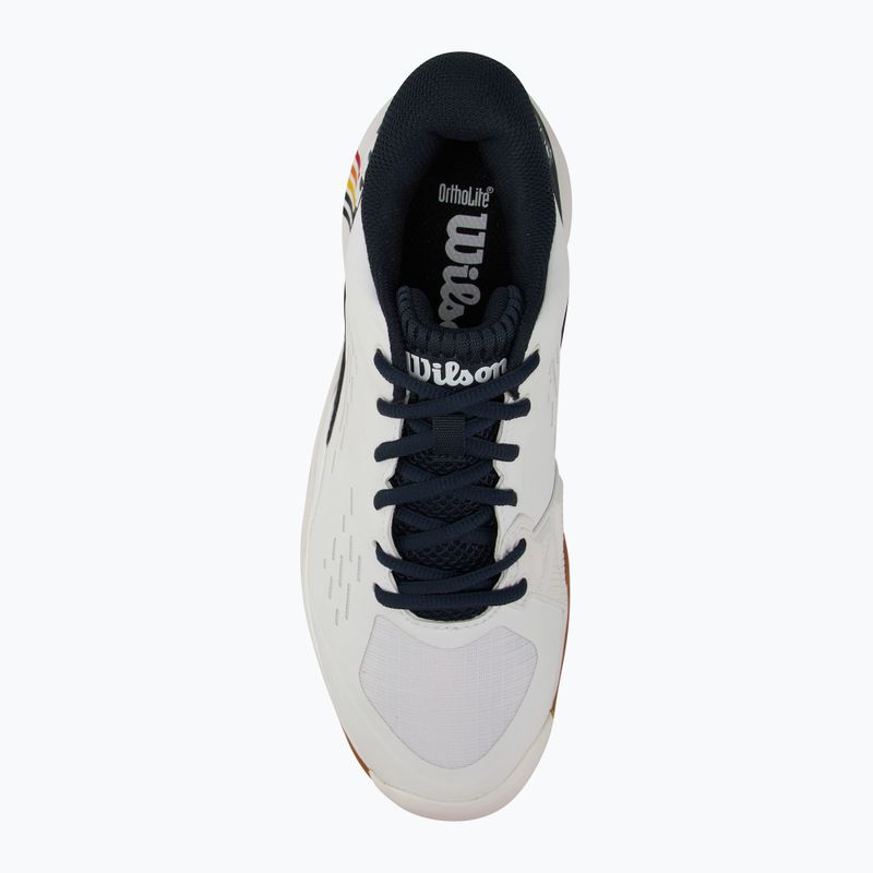 Pánské tenisové boty  Wilson Rush Pro Ace Clay RG white/ navy blazer/ gum 5