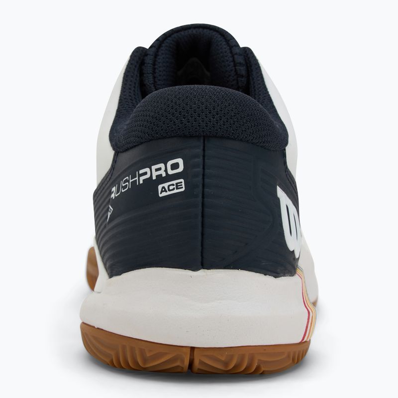 Pánské tenisové boty  Wilson Rush Pro Ace Clay RG white/ navy blazer/ gum 6