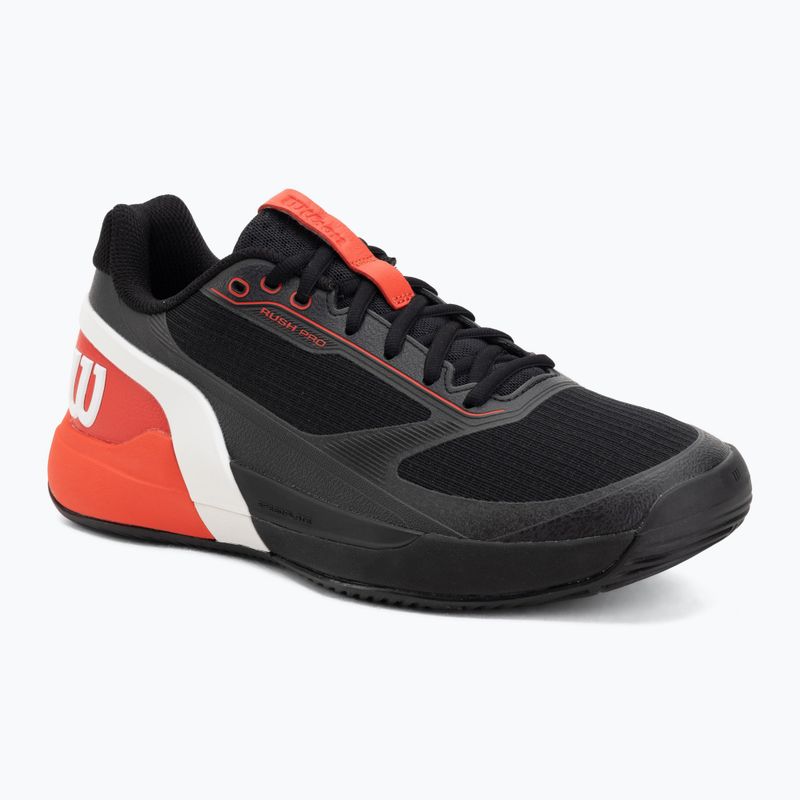 Pánské boty na padel Wilson Rush Pro 5 black/infrared/white