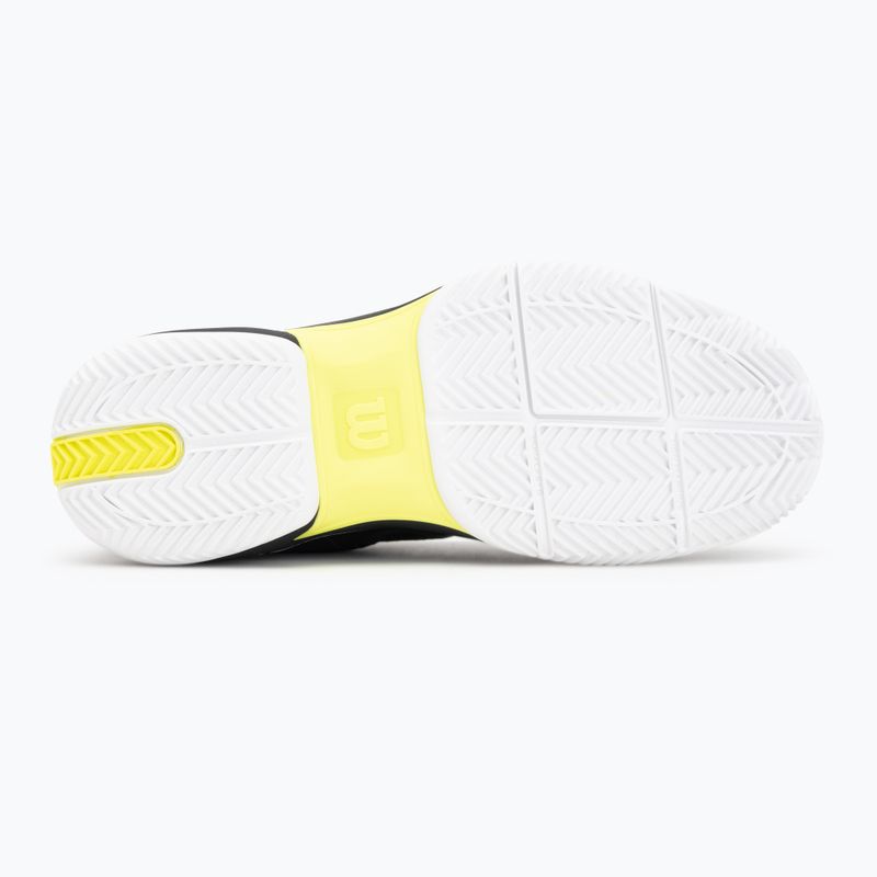Pánské tenisové boty Wilson Rush Lite 5 Clay black/white/safety yellow 4