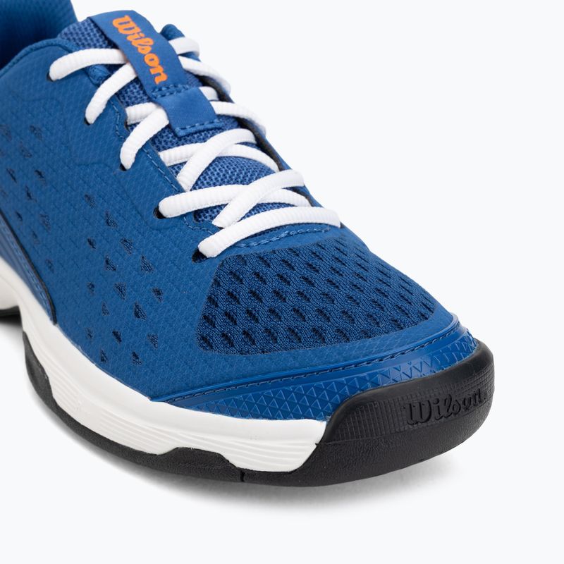Dětské tenisové boty Wilson Rush Pro Ace L Jr déjà vu blue/orange tiger/white 7