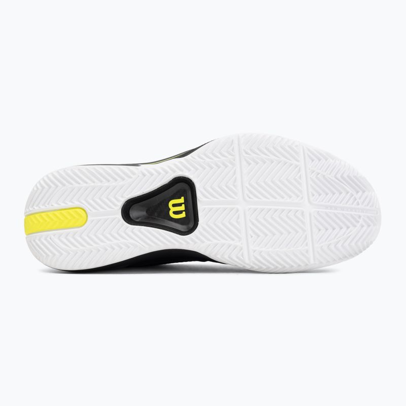 Pánské tenisové boty Wilson Rush Pro 5 Tour Clay black/white/safety yellow 4