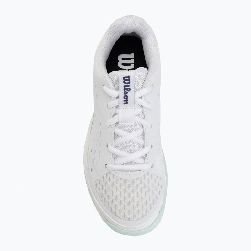 Dětské tenisové boty Wilson Rush Pro Ace L Jr white/bay/skip blue 5