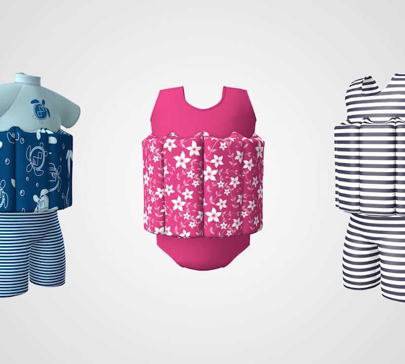 Dětské plavky Splash About Short John Planes modré SJFSZUP1 4