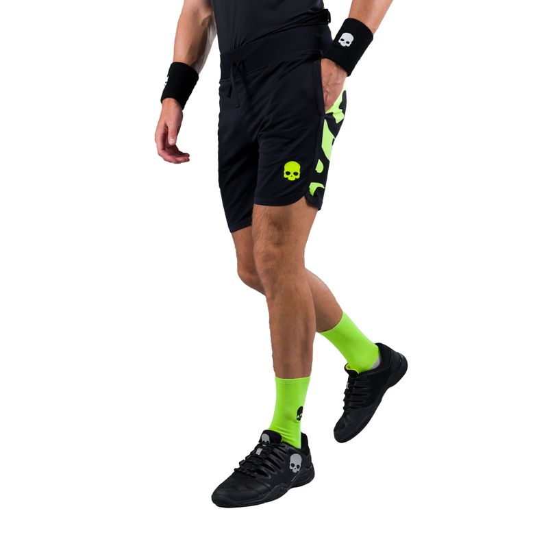Pánské tenisové šortky HYDROGEN Camo Tech black T00515G03