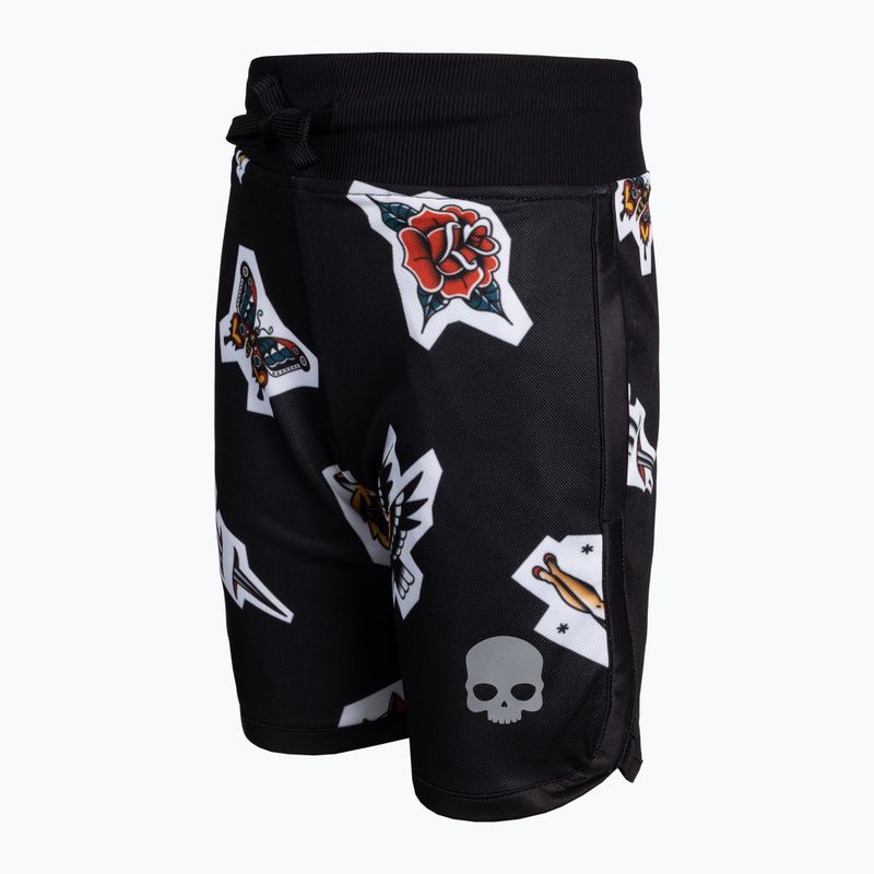 Dětské tenisové šortky HYDROGEN Tattoo Tech black TK0506007 3