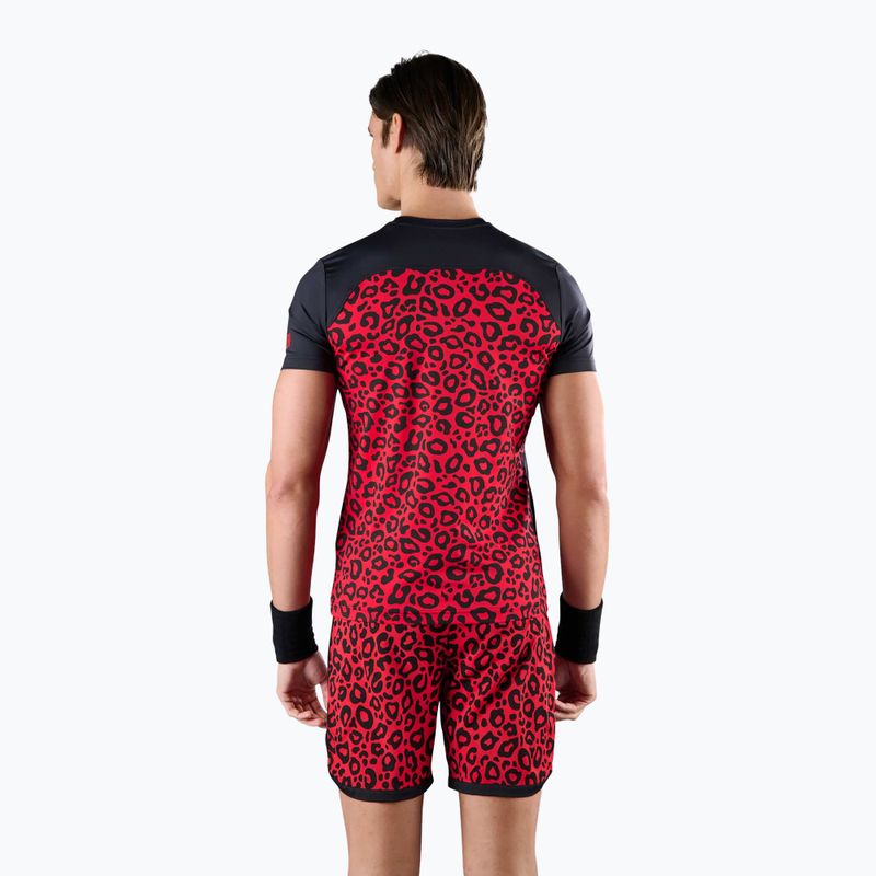 Pánské tenisové tričko HYDROGEN Panther Tech Tee black/red 2