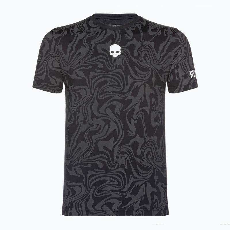 Pánské tenisové tričko HYDROGEN Chrome Tech Tee šedé 4