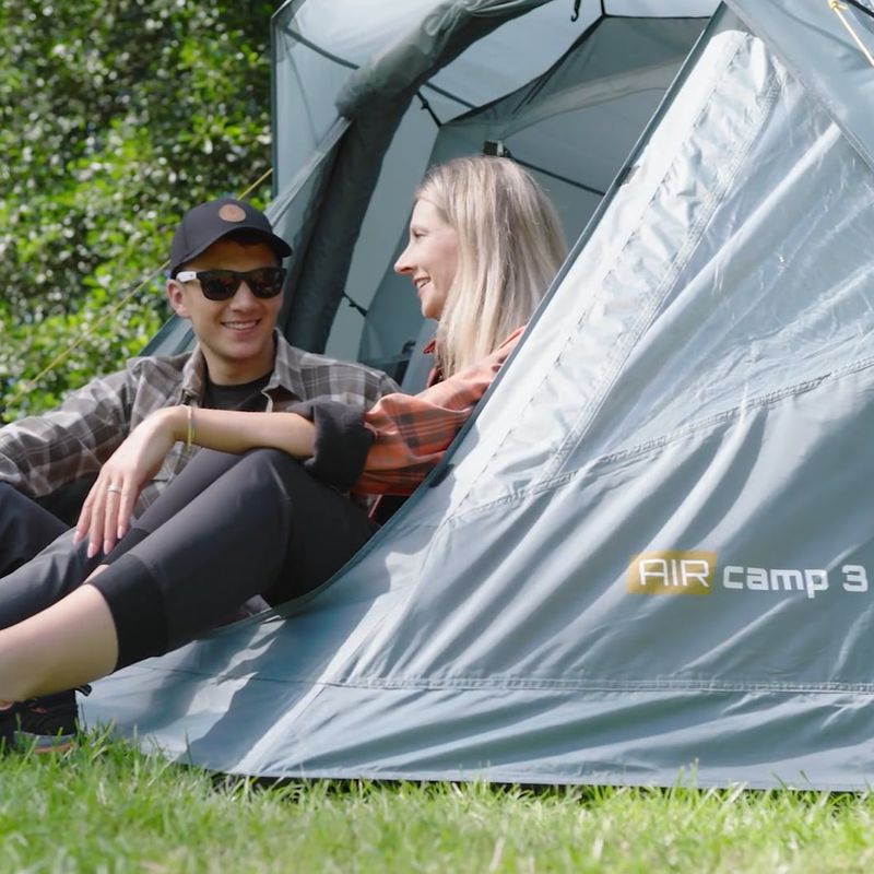 Nafukovací stan pro 3 osoby KADVA AIRcamp 3 zelený 17