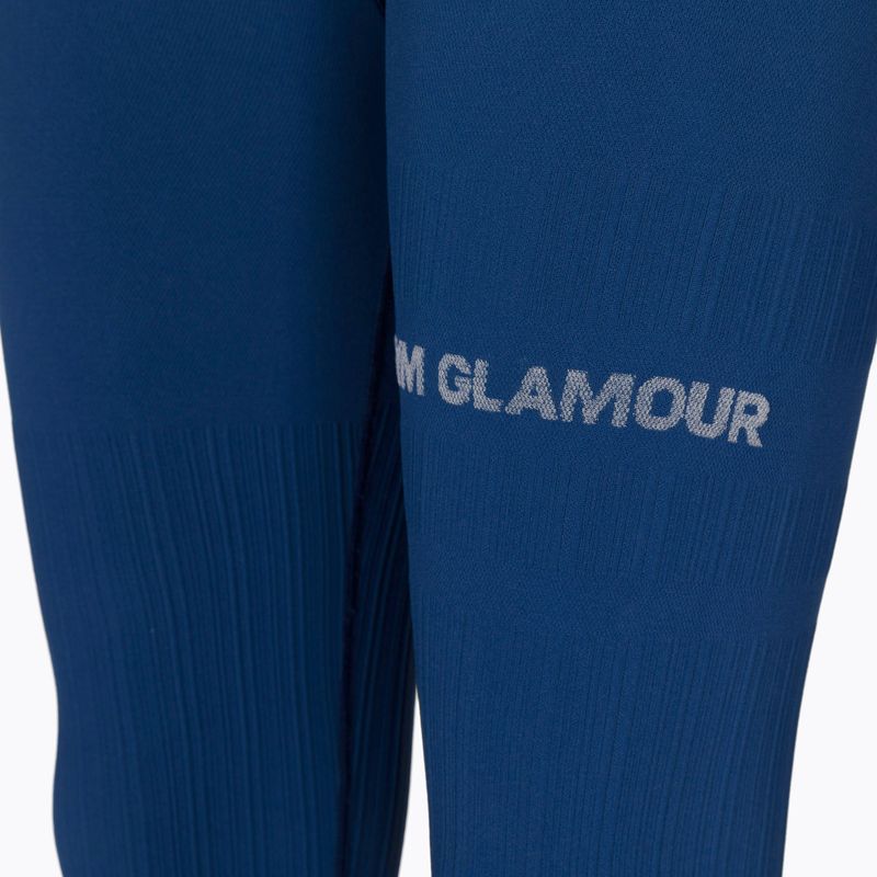 Dámské legíny Gym Glamour push up modré 313 7