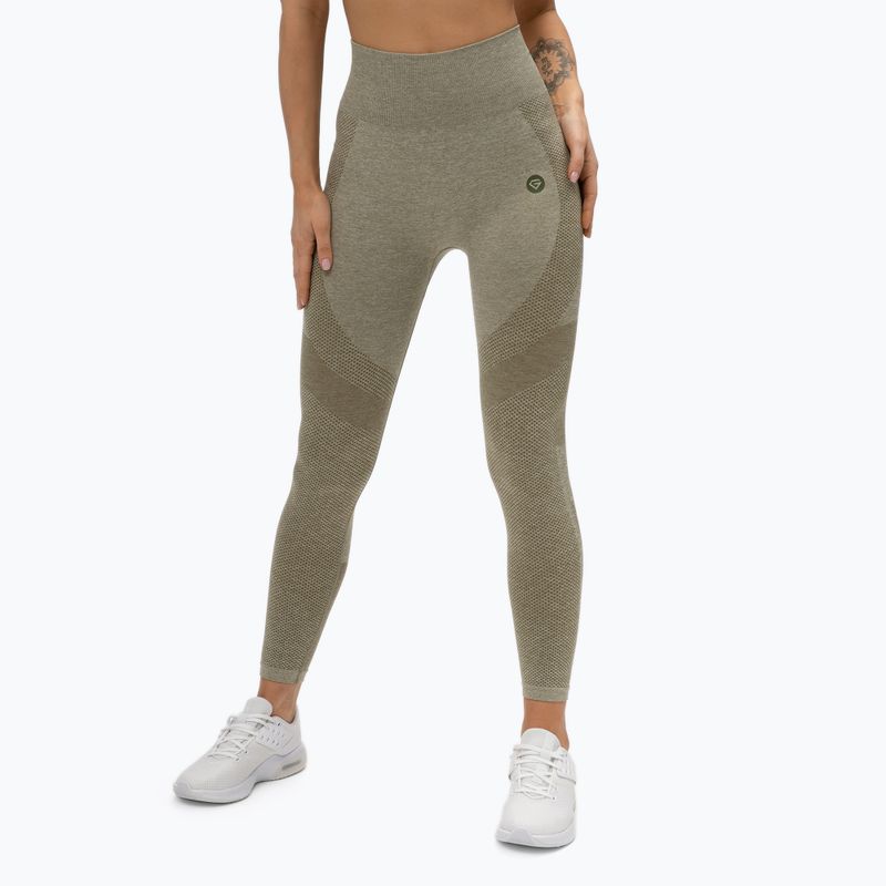 Dámské legíny Gym Glamour Fusion hnědé 333