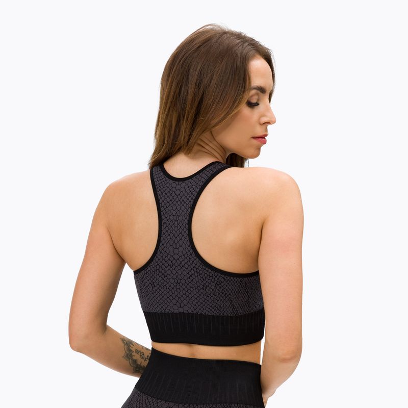 Fitness podprsenka Gym Glamour Top Snake šedá 366 3