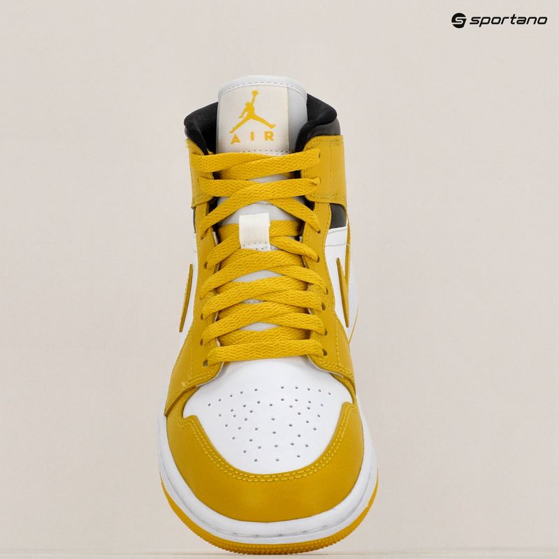 Dámské boty Nike Air Jordan 1 Mid white/black/vivid sulfur 9