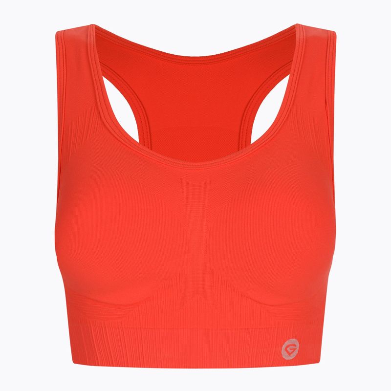 Fitness podprsenka Gym Glamour push up oranžová 372 5